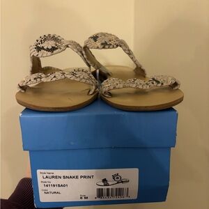 Jack Rogers Snake Print Sandal